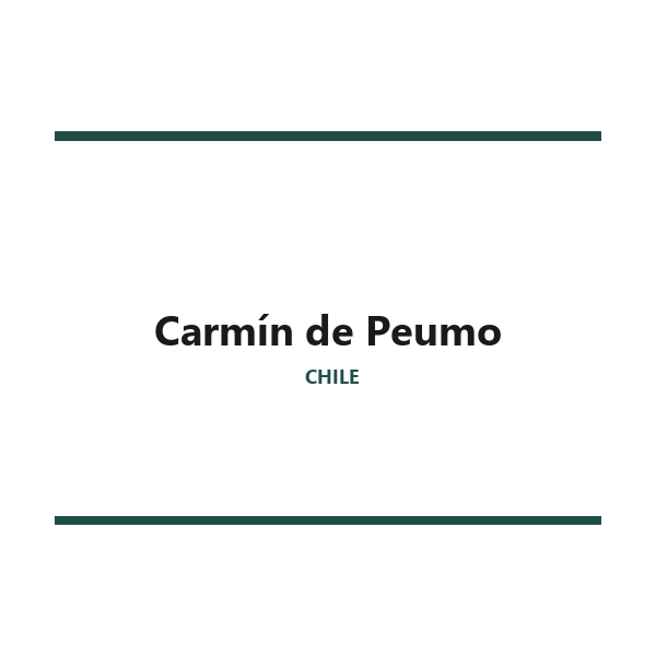 Carmín de Peumo Carmenere