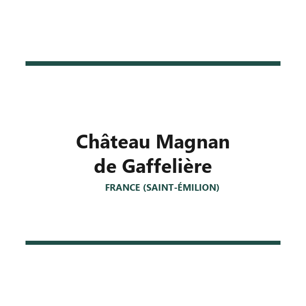 Château Magnan de Gaffelière logo