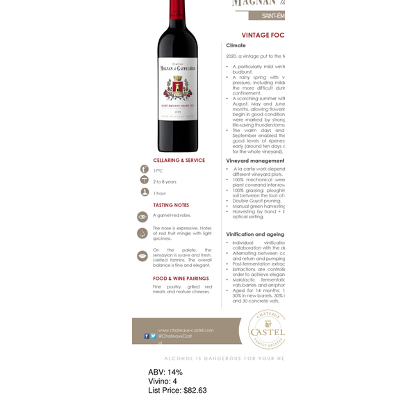 Château Magnan de Gaffelière Saint-Émilion Grand Cru