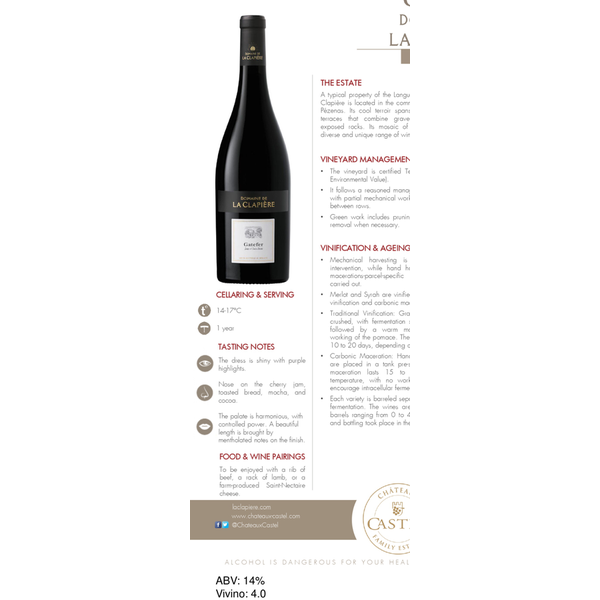 Domaine de La Clapière Gatefer