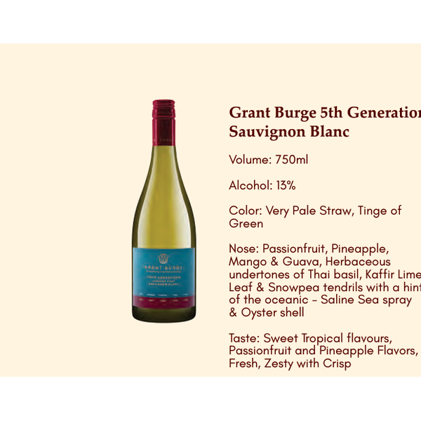 Grant Burge 5th Generation Sauvignon Blanc