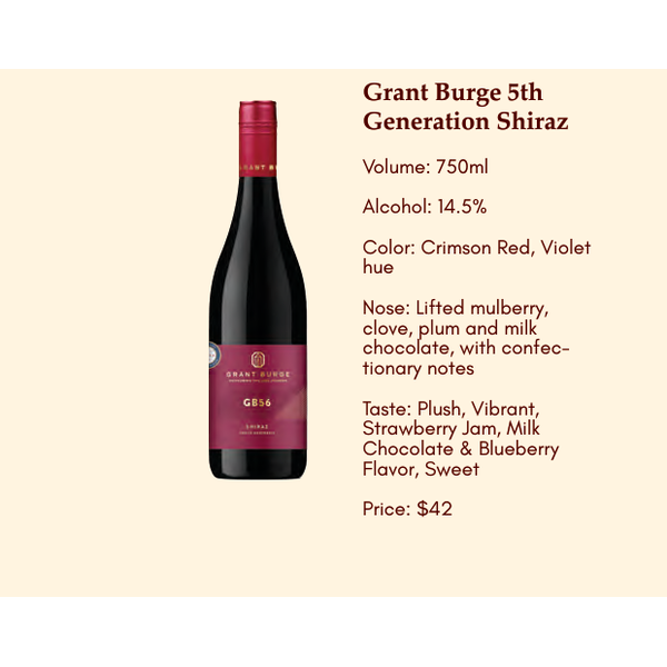 Grant Burge 5th Generation Shiraz