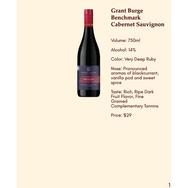 Grant Burge Benchmark Cabernet Sauvignon