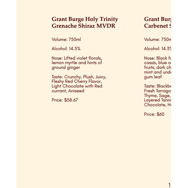 Grant Burge Holy Trinity GSM