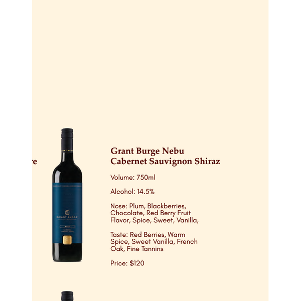 Grant Burge Nebu Cabernet Sauvignon Shiraz