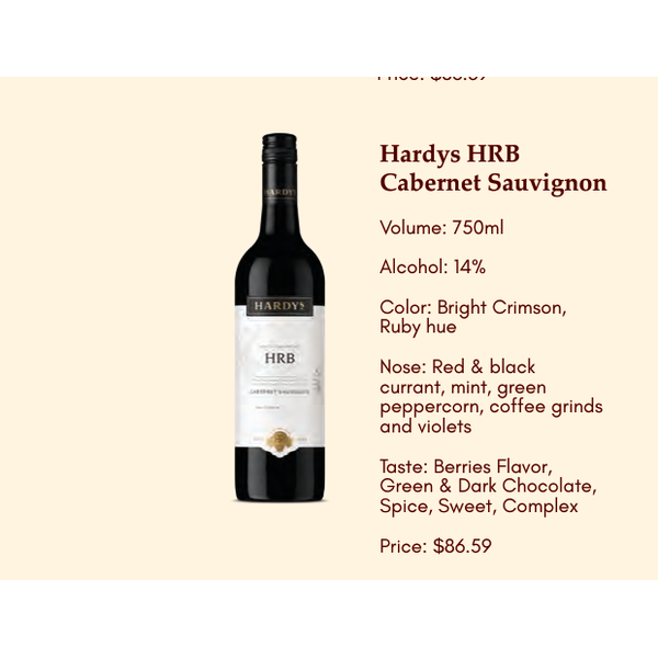 Hardys HRB Cabernet Sauvignon