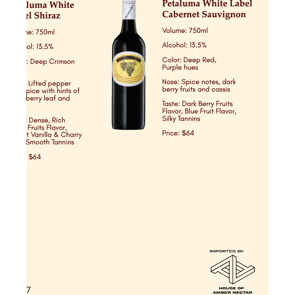 Petaluma White Label Cabernet Sauvignon