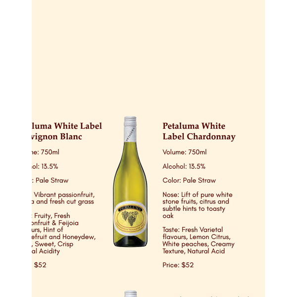 Petaluma White Label Chardonnay