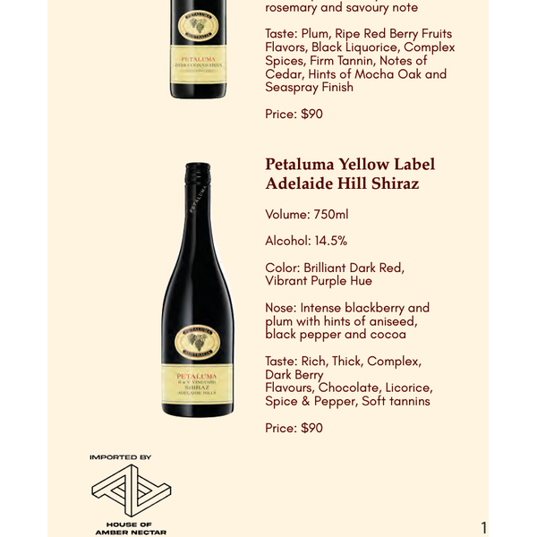 Petaluma Yellow Label Cabernet Sauvignon
