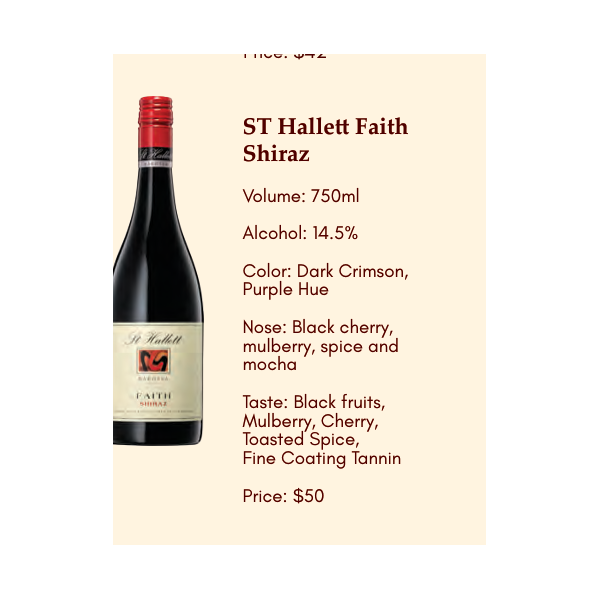 St Hallett Faith Shiraz