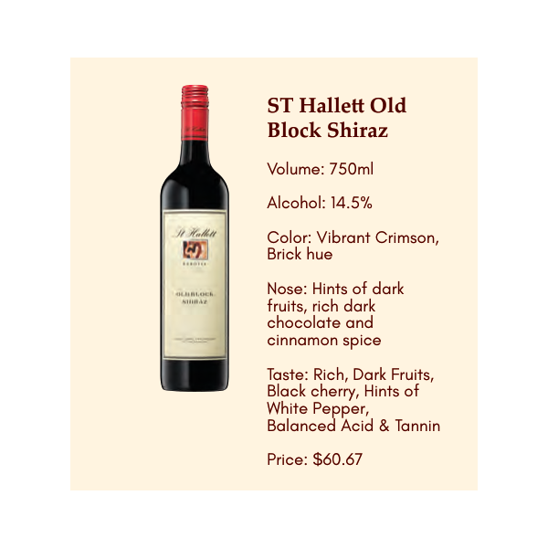 St Hallett Old Block Shiraz