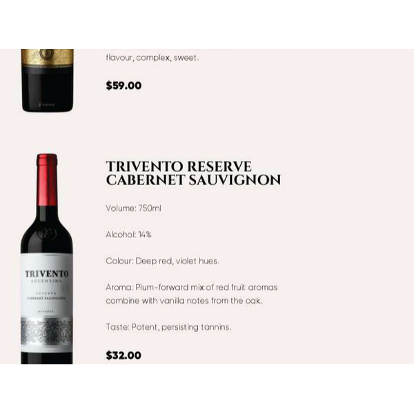 Trivento Cabernet Sauvignon 2020