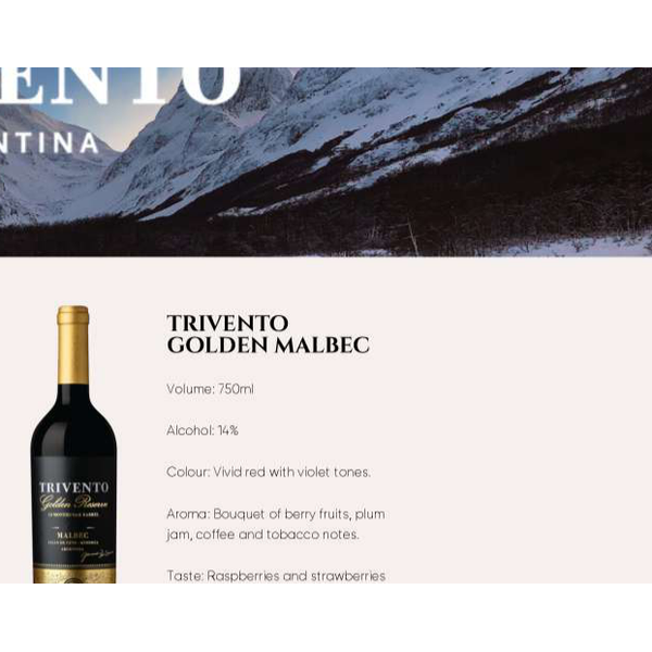 Trivento Golden Reserve 2018