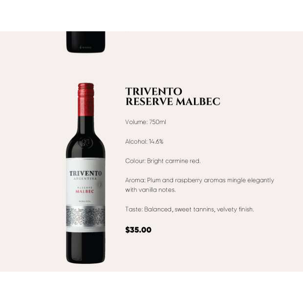 Trivento Reserve Malbec 2021